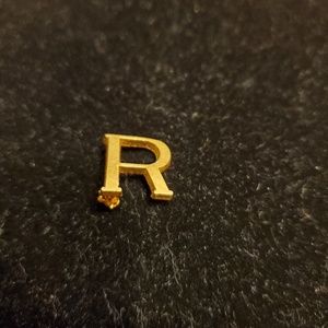 R Monogram Lapel Pin